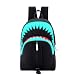 Produktbild Shark Luminous Laptop Rucksack mit USB Ladeanschluss School College Student Jungen Mädchen Daypack Durable Reisetasche für Jugendliche, Schwarz
