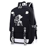  Bolsa de Estudiantes One Piece Luffy Mochila de impresión Luminous