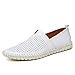 Produktbild SCSY-Oxford-Schuhe Komfortable Drive-Müßiggänger der Männer beiläufige leichte weiche Lederhohlatmungsaktiv EIN Fußpedalboot Mokassins (Color : Hohles Weiß, Größe : 38 EU)
