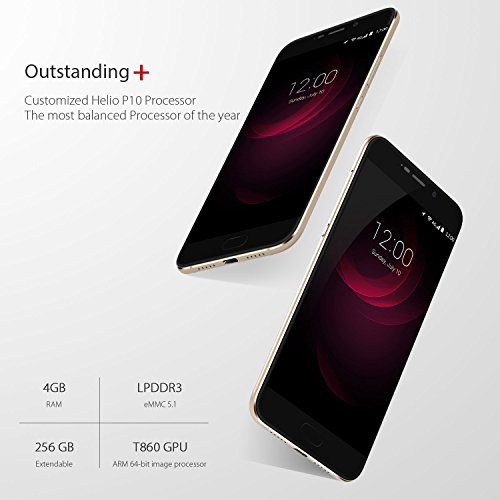 UMIDIGI Plus 5.5 inch Android 6.0 Unlocked 4G Sim Free Smartphone Helio P10 Octa Core Dual SIM 4GB RAM 32GB ROM Mobile… - Image 4