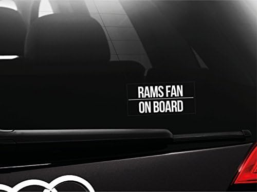 Rams Fan On Board Car Bumper Window Sticker