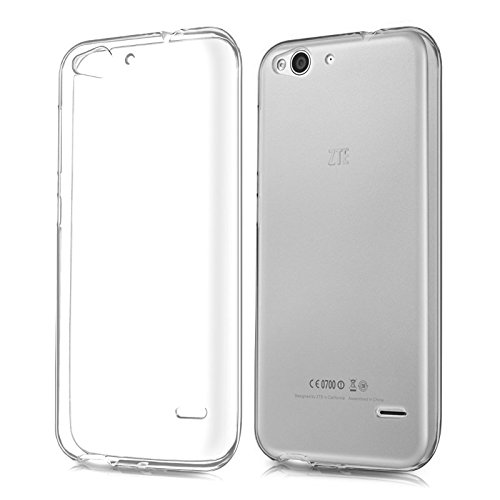 TBOC Pack  Funda de Gel TPU Transparente   Protector Pantalla Vidrio Templado para ZTE Blade S6 Plus  Funda de Silicona Ultrafina y Flexible  Protector de pantalla Resistente a Golpes  Ca  das y Ara  azos 