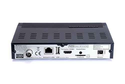 Xoro HRT 8730 KIT Full HD HEVC DVB-T/T2 Receiver (H.265, HDTV, HDMI mit Kabel, kartenloses Irdeto-Zugangssystem für Freenet TV, Mediaplayer, PVR Ready, USB 2.0, 12V, Antenne) schwarz - 2