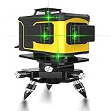 Auto-Nivelant Laser Vert Niveau - Huepar 902CG Faisceau Vert Croix Ligne Couverture Laser 360 ° Horizontale Et Verticale Ligne Venir Avec La Base Magnétique Pivotant,B
