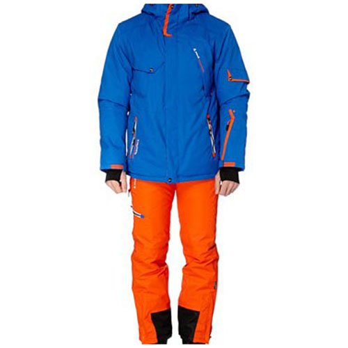 Peak Mountain - Ensemble de Ski Homme Cosmic - Bleu/Orange - XL