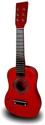 23" CHILDRENS KIDS WOODEN ACOUSTIC GUITAR MUSICAL INSTRUMENT CHILD TOY XMAS GIFT (Red)