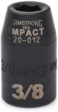 1/2" Dr. Standard Impact Sockets Model Code: AT - Price is for 1 Box, 5EA/BOX (part# 20-012) by Armstrong Tools