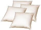 Schwarzfischer 4er Set Kissenfüllungen 50x50cm mit echter natürlicher Federfüllung Schwarzfischer 4er Set Kissenfüllungen 50x50cm mit echter natürlicher Federfüllung