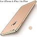 IPhone 6s Plus Case,Heyqie 3 in 1 Ultra-thin 360 Full Body Anti-Scratch Shockproof Hard PC Non-Slip Skin Smooth Back Cover Case with Electroplate Bumper For Apple iPhone 6 plus / 6s Plus 5.5
