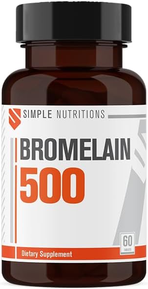 Simple Nutritions Bromelain 500 mg, 60 Tablet | Yüksek Konsantrasyonlu Ananas Enzimi | ISO Belgeli Yerli Üretim | Gıda Takviyesi