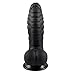 Produktbild SXOVO Realistischer Dildo 4,5 CM Durchmesser Fischschuppen Rüstung Penis mit Saugnapf für Männer und Frauen Großer Größe Cock Wasserdichter Neuheiten Adult Sex Toy (Schwarz)