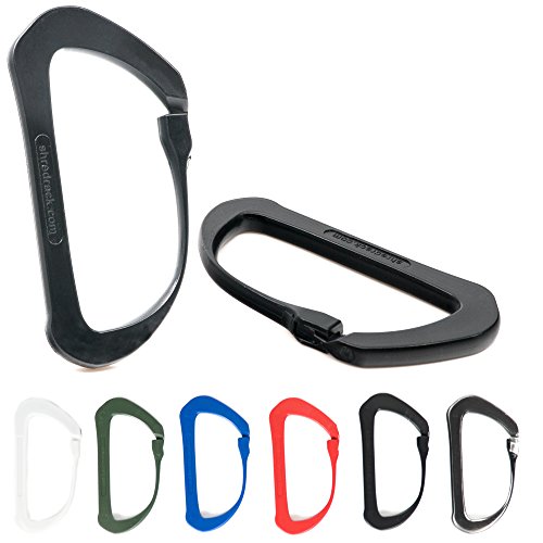 SHRED RACK ShredRack® Carbon Karabiner Kunststoff ummantelt schwarz - Karabinerhaken mit Klickverschluss - Befestigung für Werkzeug, Hängematte, Taschenlampe, Zubehör Haken klein (2er Set) SHRED RACK ShredRack® Carbon Karabiner Kunststoff ummantelt schwarz - Karabinerhaken mit Klickverschluss - Befestigung für Werkzeug, Hängematte, Taschenlampe, Zubehör Haken klein (2er Set)