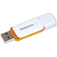 Clé USB 2.0 Philips FM12FD75B 00 Snow Edition 128 Go Blanc et orange