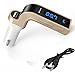Produktbild Roadi (Gold) Car-G7 Car Charger Bluetooth Car MP3 FM Transmitter EDR Car charger With TF/USB flash drives 3.5mm Audio Device TF Card Slot for iPhone 6s 6s Plus iPhone 6 6 Plus, Samsung, iPad, HTC.