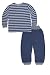 Kanz Baby Boys 1525071 Striped Crew Neck Long Sleeve Pyjama Set, Multicoloured (y/d Stripe Multicolored 0001), 18 - 24 Months