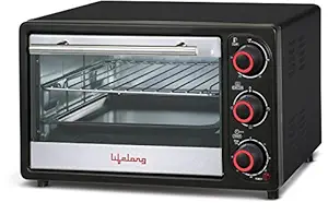 Lifelong 16L 1200-Watt Oven Toaster Griller, Black