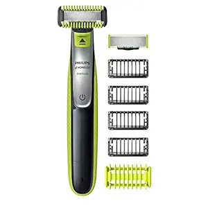 philips norelco oneblade face + body hybrid electric trimmer and shaver, qp2630/70