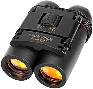 Vichaxan Pocket Light Weight 30x60 Roof Prism Binoculars for Adults, HD Professional Binoculars for Bird Watching Travel Stargazing Hunting Concerts Sports