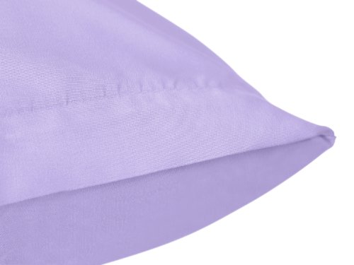 Doppelpack zum Sparpreis – Microfaser-Kissenhüllen – Wohndekoration in schlichtem Design – 8 modernen Uni-Farben und 3 Größen, 40 x 40 cm, flieder - 5