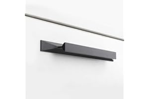 goldenwarm 5 Piezas Tiradores De Muebles Tiradores Cocina Negro -LS7024BK160 Tirador Puerta Armario Tiradores Cocina Negro Tiradores Cocina 160mm