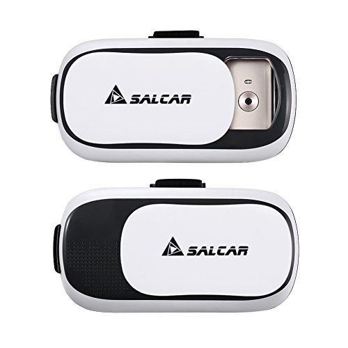 Salcar 3D RealtÃ  Virtuale (VR) Occhiali Smartphone per 4,5-5,7 Pollici. (Bianca)