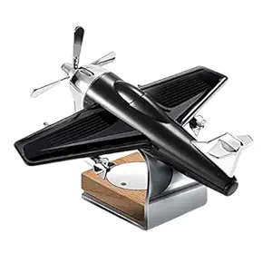 PROODOS Solar Car Perfumes And Fresheners | Solar Plane with Fragrance for Car (Black)