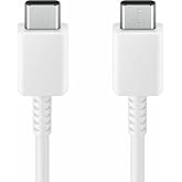 Samsung EP-DX310 USB Type-C - USB Type-C kablo, veri kablosu, şarj kablosu, 1,8 m, 3 A, beyaz