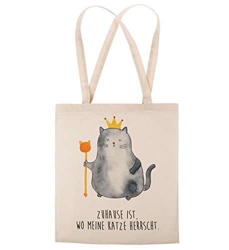 Mr. & Mrs. Panda Tragetasche Katzen Koenig – 100% handmade in Norddeutschland – Katzen, Katze, Kater, Mietze, Cat, Cats, Katzenhalter, Katzenbesitzerin, Haustier, König, Königin, Queen, Familie, Mietzhaus, Wohnung, erste eigenen Wohnung, Umzug, Einzug Tragetasche, Tasche, Beutel, Jutetasche, Bag, Jutebeutel, Einkaufstasche, Motiv, Spruch, bedruckt, Druck Katzen, Katze, Kater, Mietze, Cat, Cats, Katzenhalter, Katzenbesitzerin, Haustier, König, Königin, Queen, Familie, Mietzhaus, Wohnung, erste e - 3