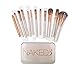 Goldrose 12 Pcs Professional Bamboo Handle Makeup Brushes Set Kabuki Powder Foundation Blusher Face Brushes Cosmetic Brush Kit With Box