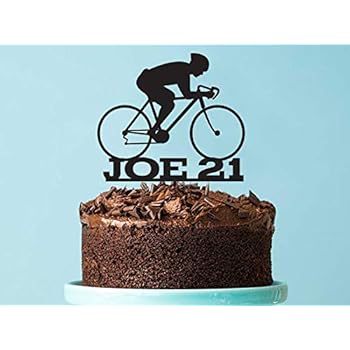 Cycling Birthday Cake Topper Cyclist Or Cycling Cake Decoration