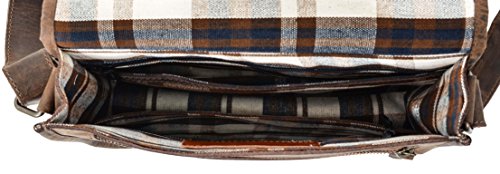 Umh  ngetasche Gusti Leder studio  Fred  Schultertasche Ledertasche Arbeitstasche Unitasche Freizeittasche B  ffelleder Echt Leder Unisex Dunkelbraun 