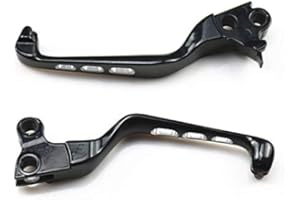 NEWLAND2019 Motorcycle Skull Brake Clutch Lever for Harley Fat Boy Dyna Road King Softail Ultra Glide Sportster Cruiser Chopper (Black)