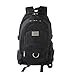 Produktbild Wewod Herren Outdoor Rucksack Einfarbige Atmungsaktiv Freizeit Schultasche Grosse Kapazität (Schwarz)