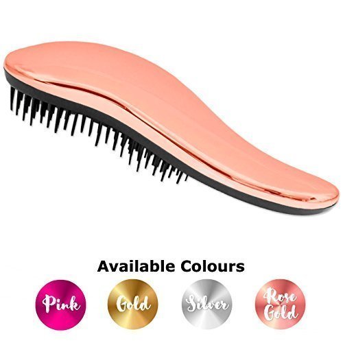#1 BEST Detangling Brush - Lily England Detangler brush for Wet, Dry, Fine, Thick & Kids Hair - All Hair Types. No More Tangle! 100% Lifetime 'Happiness' Guarantee! Rose Gold