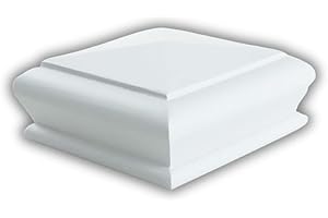 BLUEPRINT JOINERY LTD Cambridge White Primed Pyramid Caps, recessed to Suit a 90mm x 90mm Newel (Full)