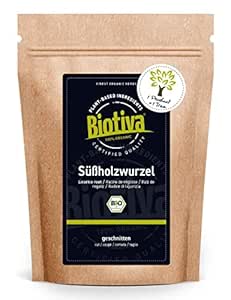 Thé De Réglisse Coupée Biotiva 250g - Bio, Glycyrrhiza Glabra, Sans Additifs, Conditionné En Allemagne