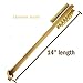 AECHOO Natural Long Handled Body Shower Back Bristle Bath Brush Scrubber & Massager, Effective For Wet And Dry Body Brushing Suitable For Men And Women