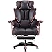 Produktbild YGB Bürostuhl Gaming Chair,E-Sports-Stuhl Schreibtischstuhl Drehstuhl Sportsitz Ergonomischer PU Leder mit Fußstütze Geeignet Für Hotelbüro Schlafzimmer Computerstuhl (Schwarz), Red Black