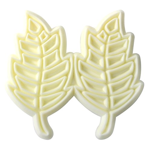 PME JEM Lacy Leaf Cutters, Set of 2,White,9 x 2 x 16 cm
