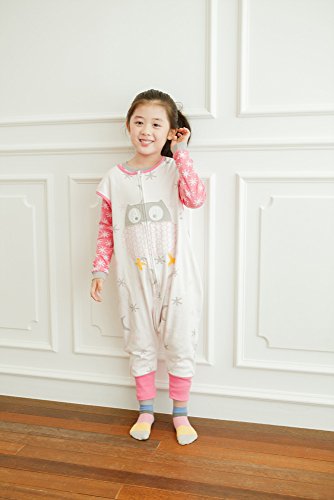 Vaenait Baby Kleinkind Kids 1-7Y Sleep and Play-Blanket Schlafsack Cotton Owl - 3