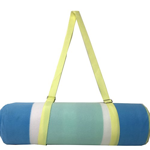 JEMIDI Picknickdecke XXL 180cm x 180cm mit Streifen Schwimmbaddecke Campingdecke Decke Picknick