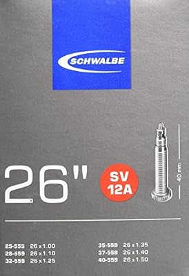 Schwalbe SV12 Chambre à air 26x1-1.5 Valve Presta Noir