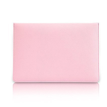 Macbook15.4 Zoll Laptop Case, TechCode Luxus Mikrofaser Leder Laptop Tasche Eine Hohe Qualität und Geringes Gewicht Case für das Neues Apple Macbook 15 – 15.4 Zoll (15-15.4 zoll, Rosa) - 3