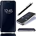 Price comparison product image For Huawei Honor 8 [Metal Electroplating Technology] Case,Vandot 2in1 Luxury 360 Full Body Protect Flip Folio Stand Case Aluminum Exclusive Design Cover Anti-Resistant Non-Slip Luxury Mirror Pattern-Black + Universal Screen Stylus Touch Pen