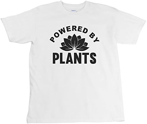 Powered By Plants, Vegan Men's T-Shirt - White, S