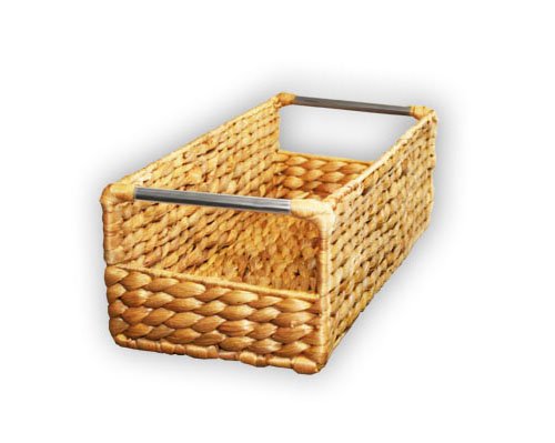 KMH®, Extra schmale Korb-Box aus geflochtener Wasserhyazinthe (#204034) - 2