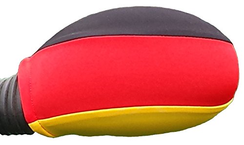 Immerschön Deutschland-Außenspiegelfahne 10 x 2-er Set Gr. S für PKW Olympia WM EM Fußball Spiegelfahne Spiegelflagge Fan Fanmeile Fanartikel