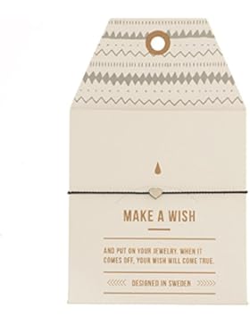 MINT Wunschkarte Small Matte Heart Herz Armband Silk silber black schwarz Freundschaftsarmband Make a Wish