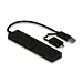 Produktbild I-Tec U3CR3HUB USB 3.0 Slim HUB 3-Port mit Speicherkartenlesegerät und OTG Adapter schwarz