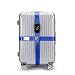 Produktbild CSTOM (Kreuz, 420x5cm, Blau) TSA Schloß Gepäckgurt Kofferband Rutschfest Reise Luggage Straps